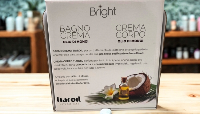 Bright Tiaroil | Bagno Crema e Crema Corpo da 250ml con Olio di Monoi
